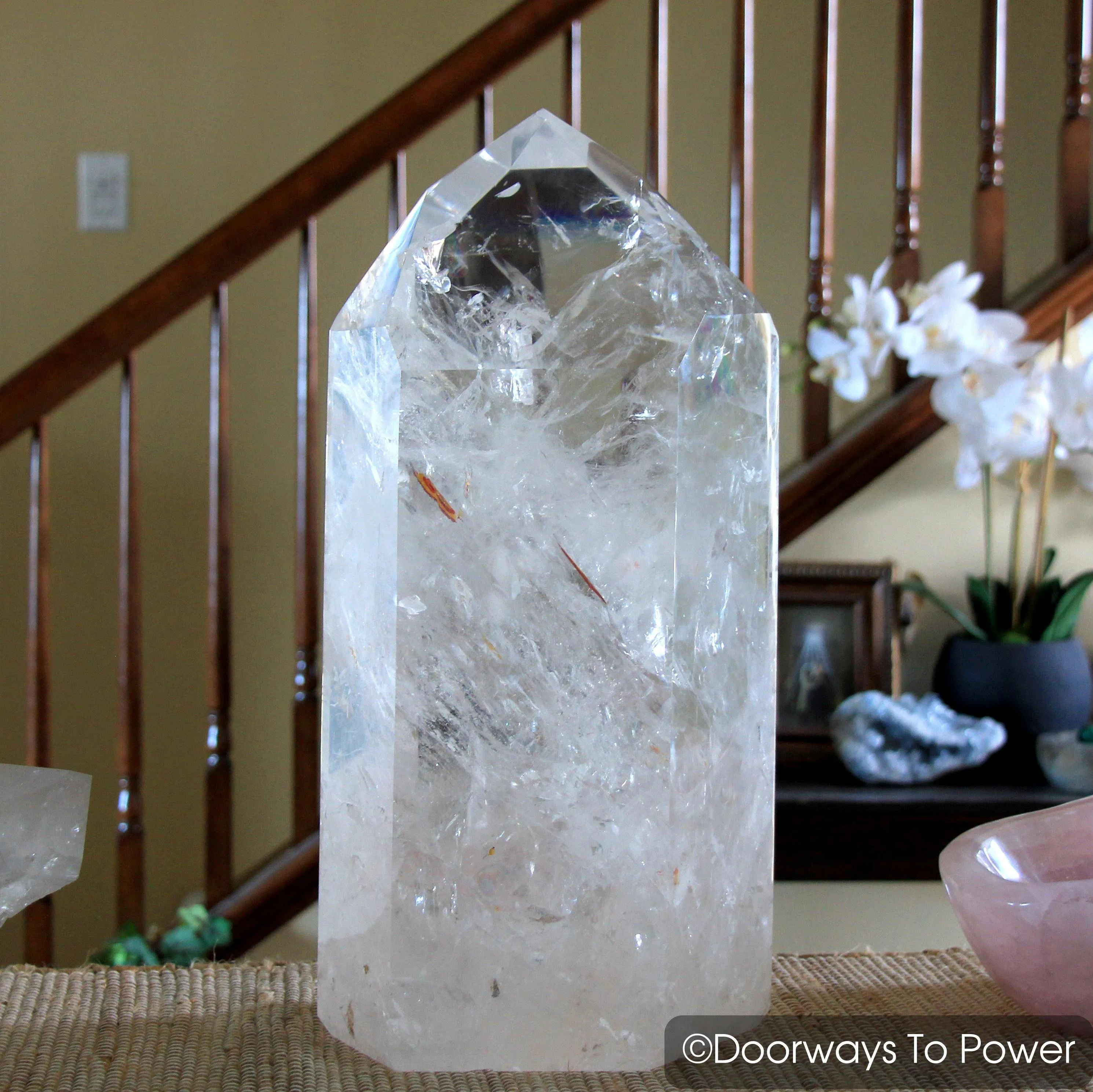 20" Lemurian Crystal Point Altar Stone 'LIGHT of  GOD' 62 lbs