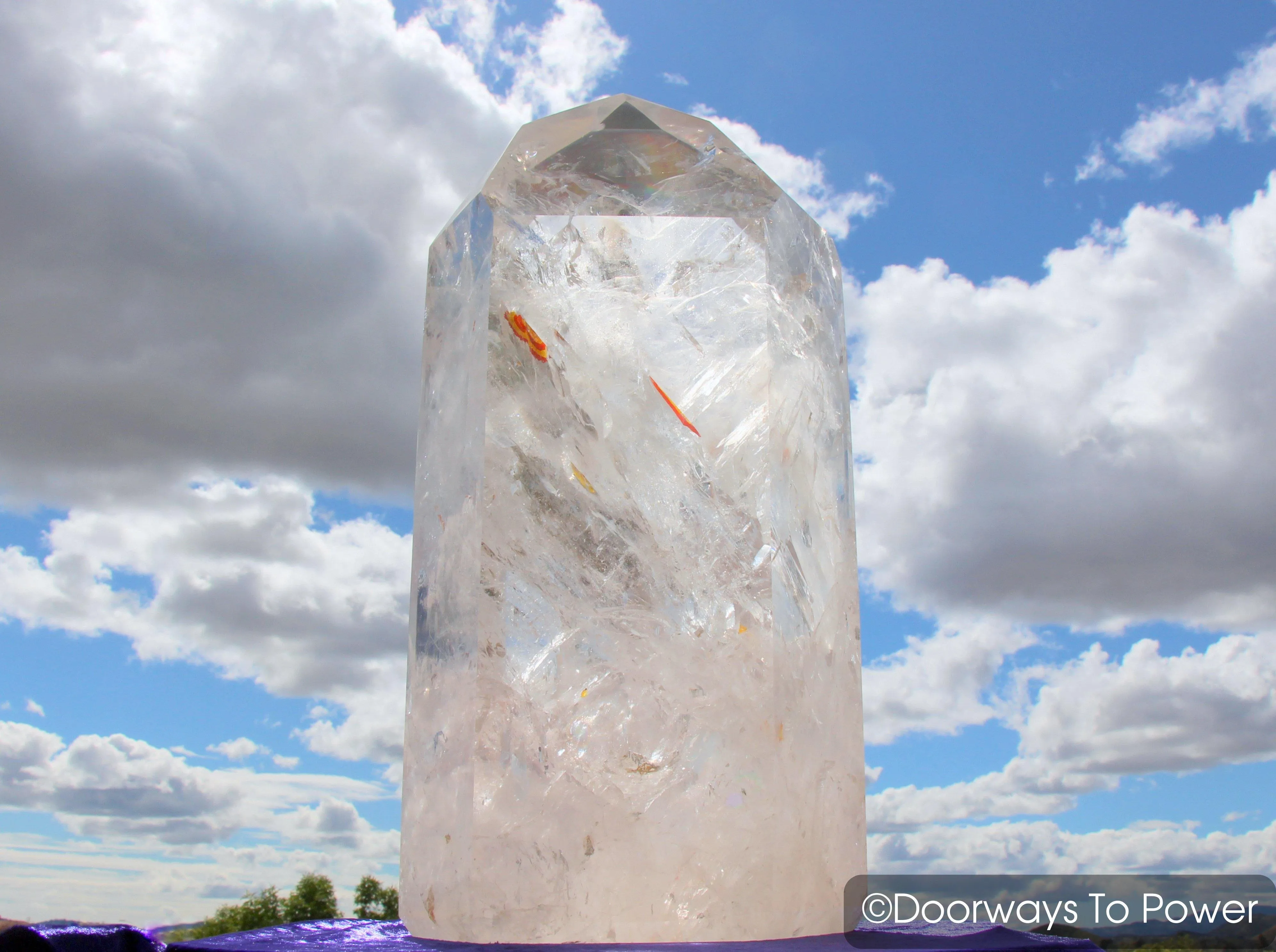 20" Lemurian Crystal Point Altar Stone 'LIGHT of  GOD' 62 lbs