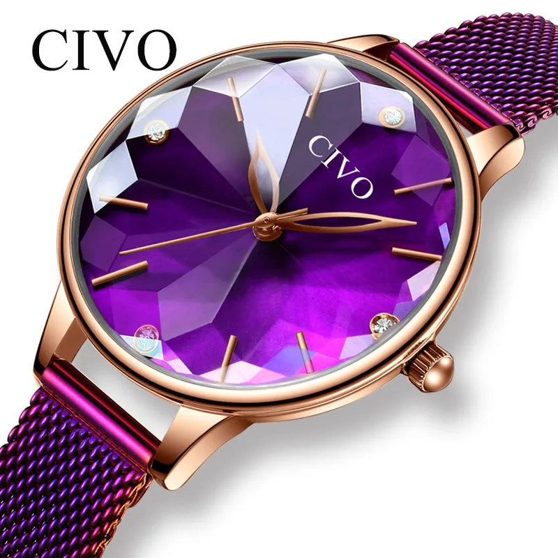 8065C | Quartz Women Watch | Mesh Band