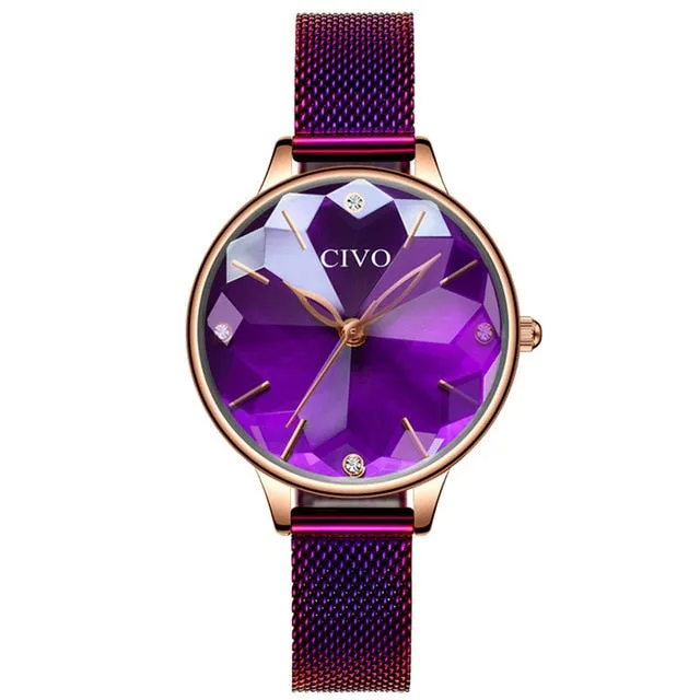 8065C | Quartz Women Watch | Mesh Band