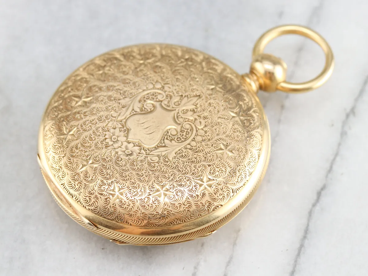 Antique 1860  J.W. Tucker Pocket Watch