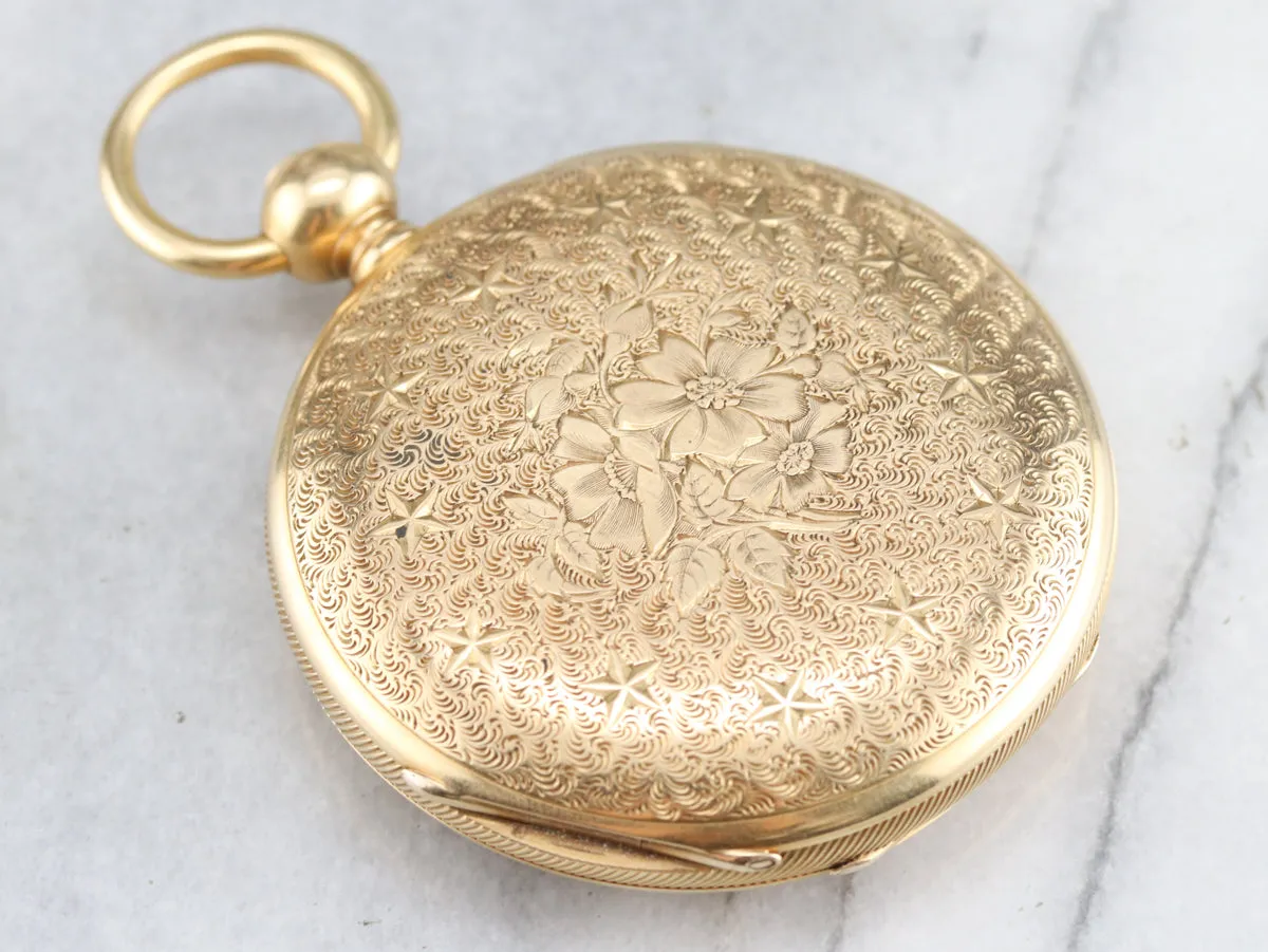 Antique 1860  J.W. Tucker Pocket Watch