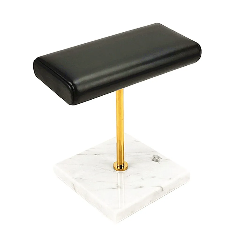 Antoine White Marble Double Watch Display Stand Holder