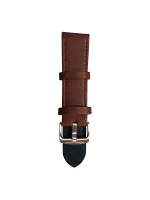 Aries Gold Brown Leather Strap (Size 24)