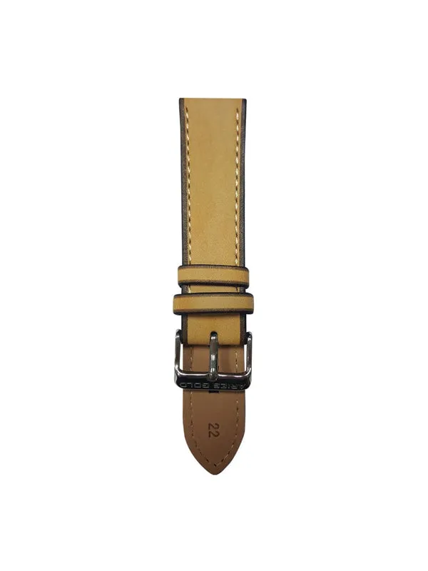 Aries Gold West Warwick Leather Strap (Size 22)