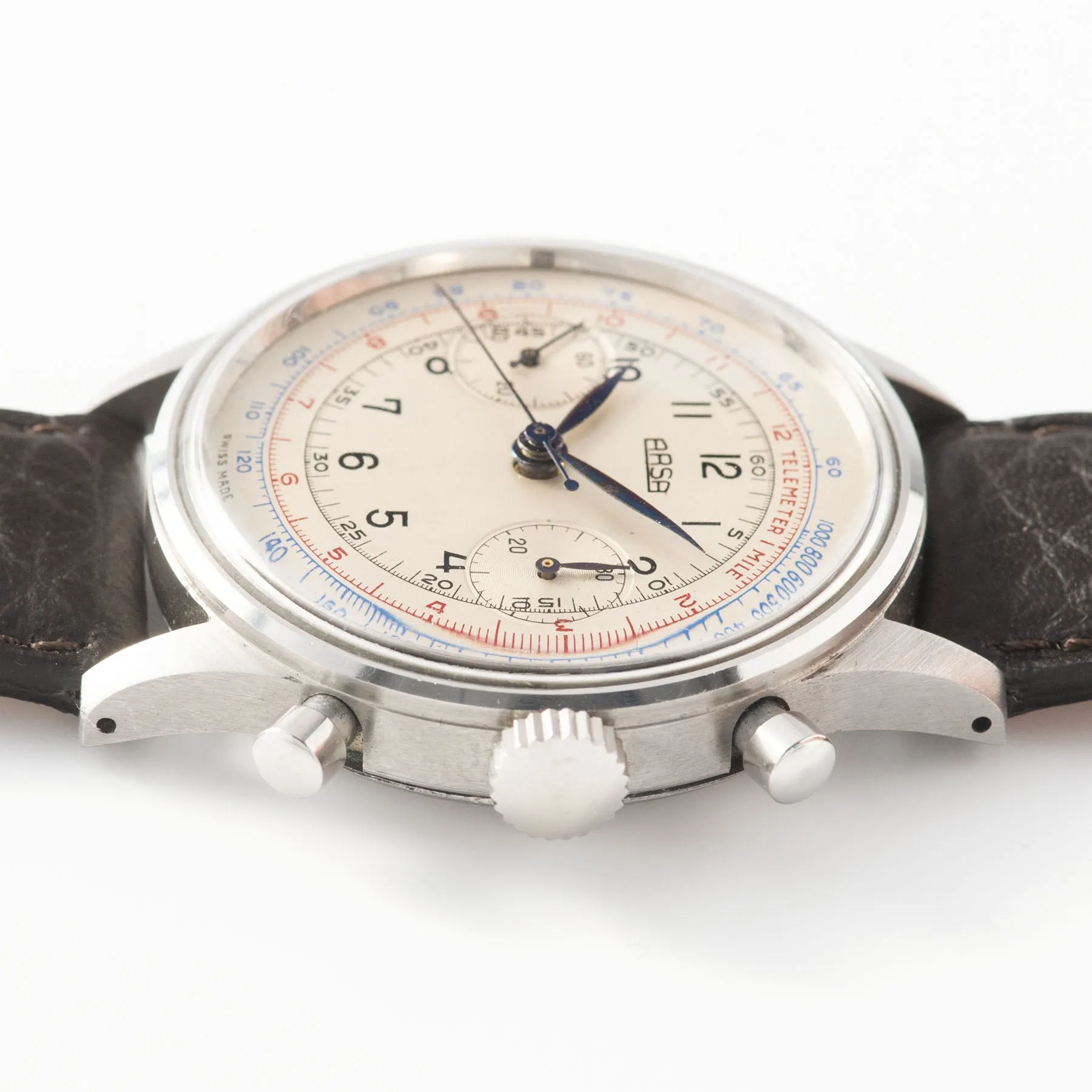 Arsa Oversize Steel Chronograph 1940s