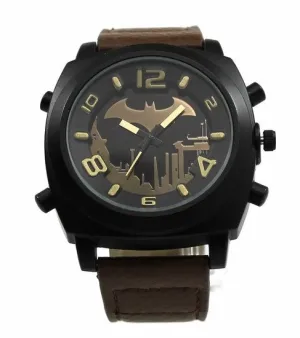 Batman Arkham City Earth Brown Strap Watch (ARK5007)