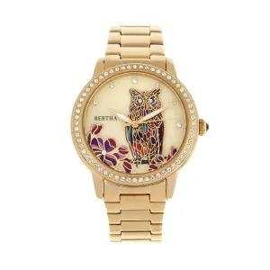 Bertha Madeline MOP Bracelet Watch - Gold