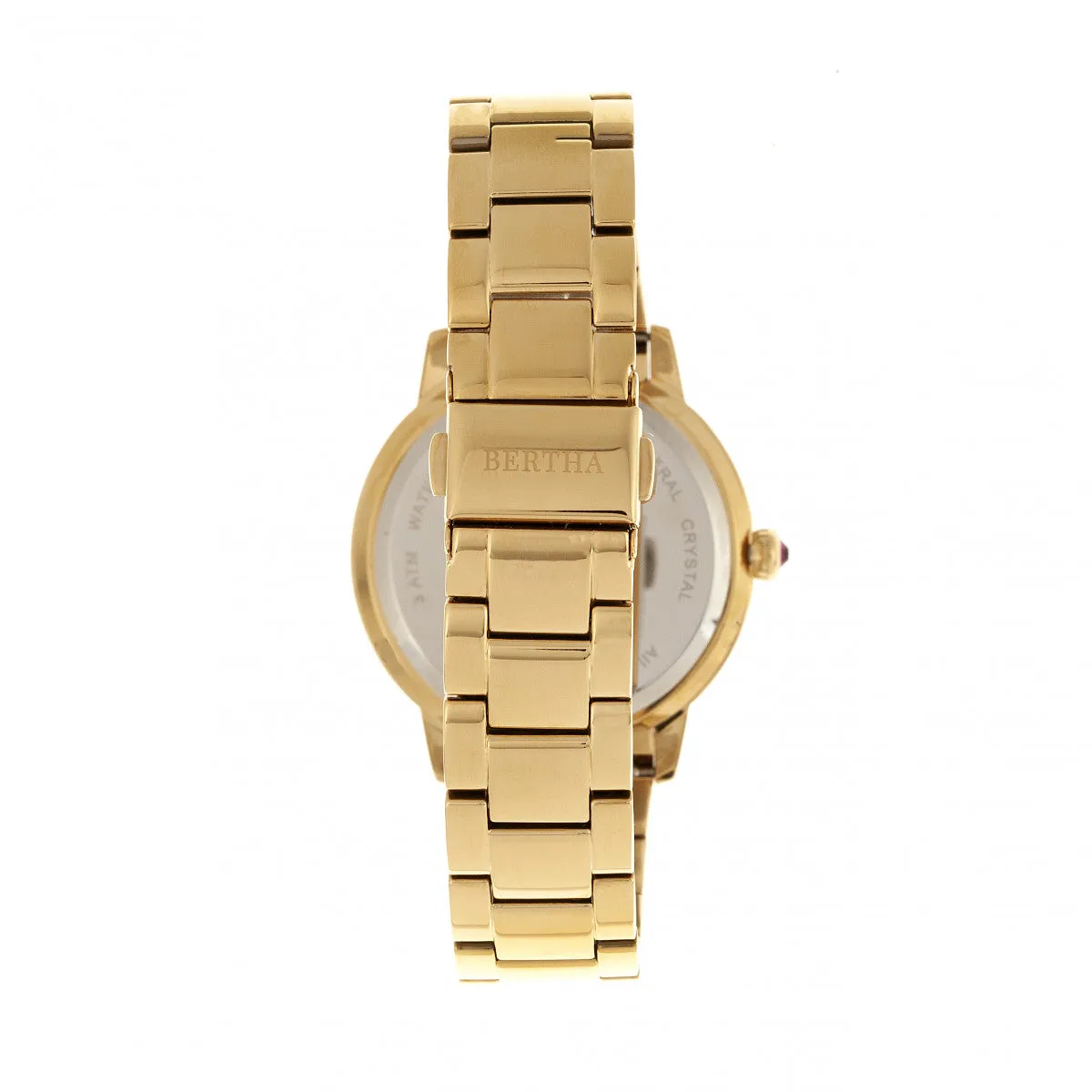 Bertha Madeline MOP Bracelet Watch - Gold