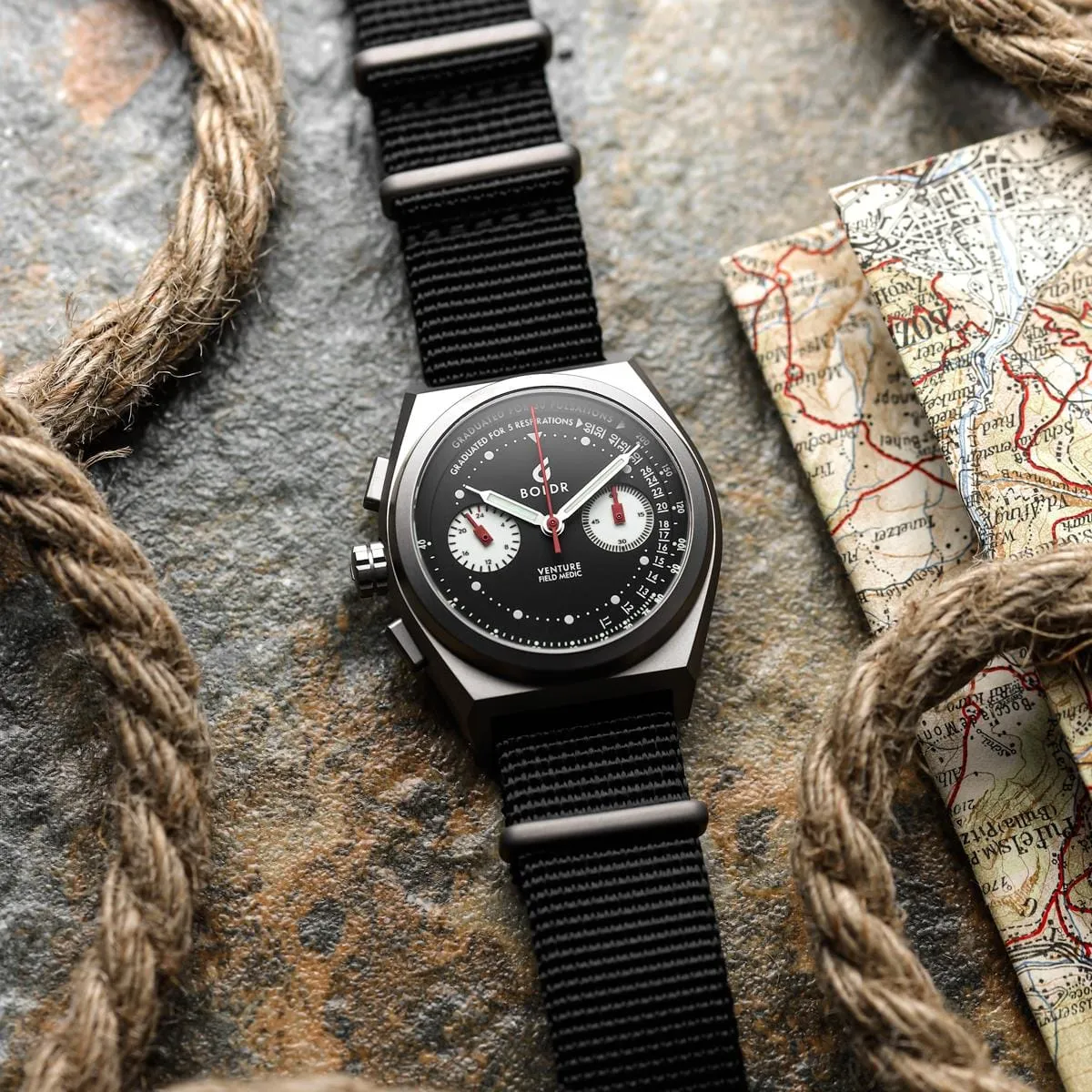 Boldr Venture Field Medic Chronograph Watch - Field Medic II Destro