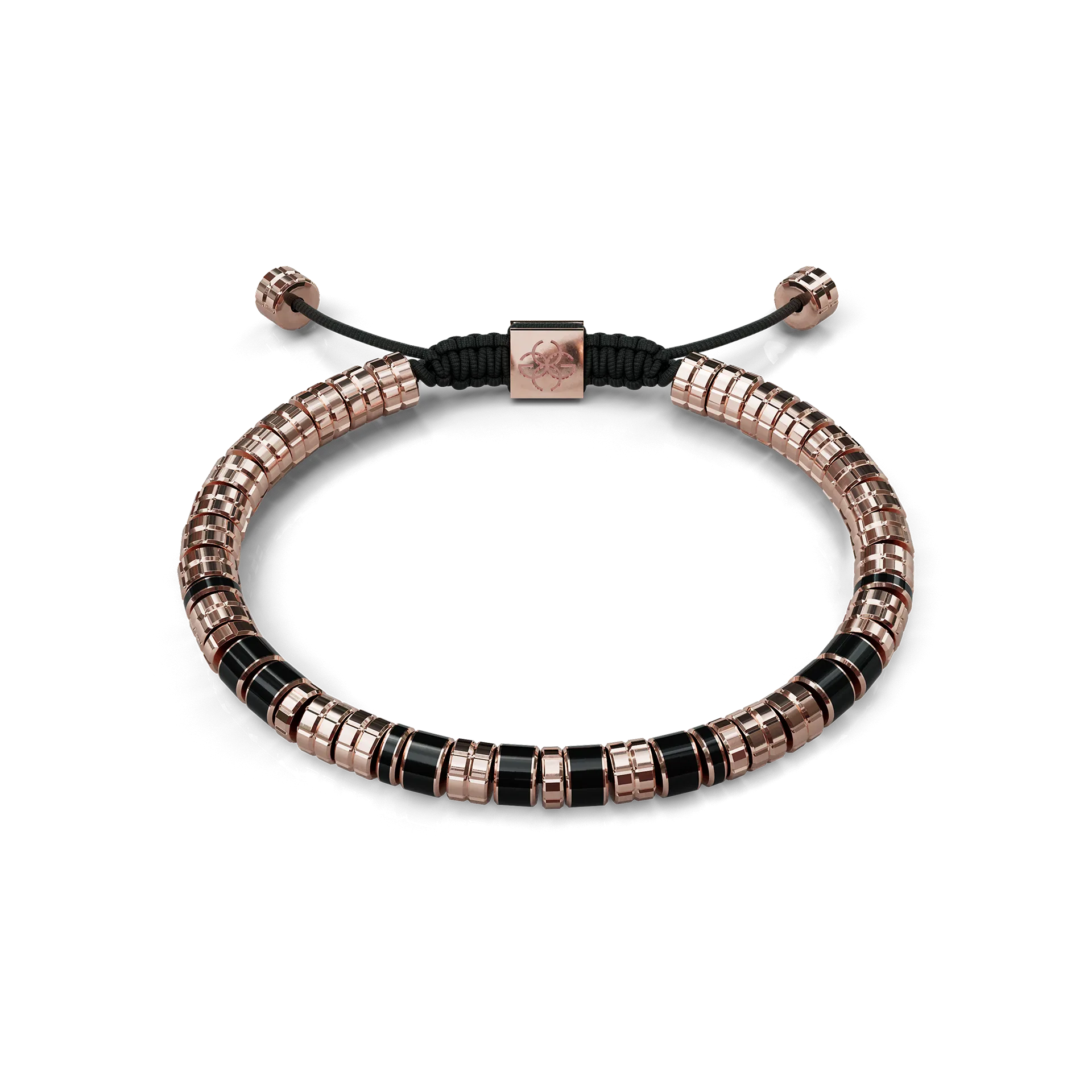 Bracelet / EV - Rose gold - Black