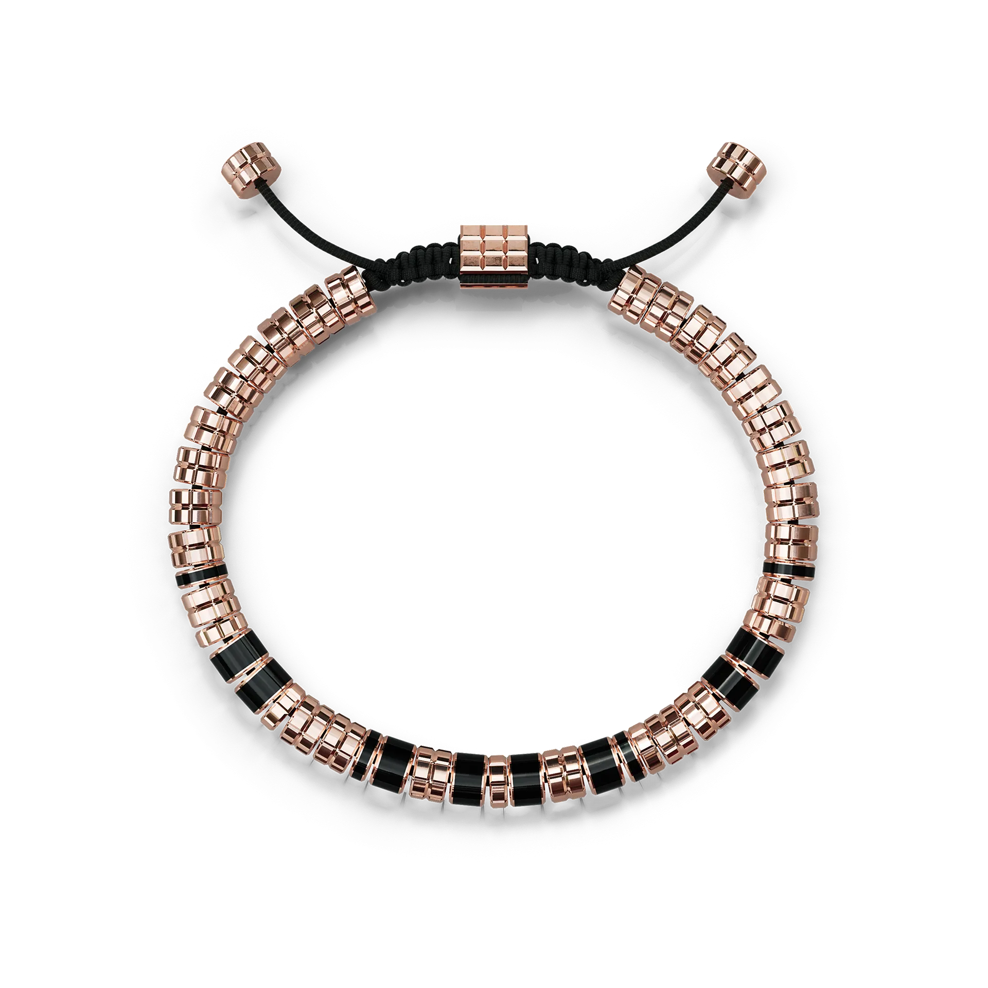 Bracelet / EV - Rose gold - Black