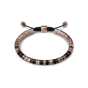 Bracelet / EV - Rose gold - Black