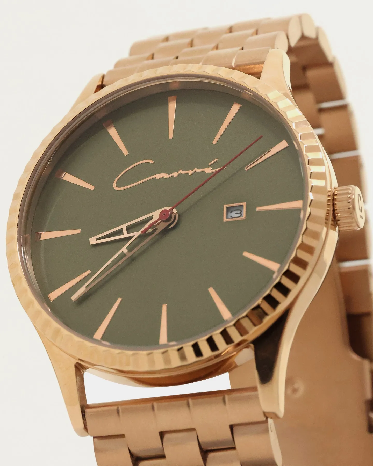 Carré Remy Watch Rose Gold/Green