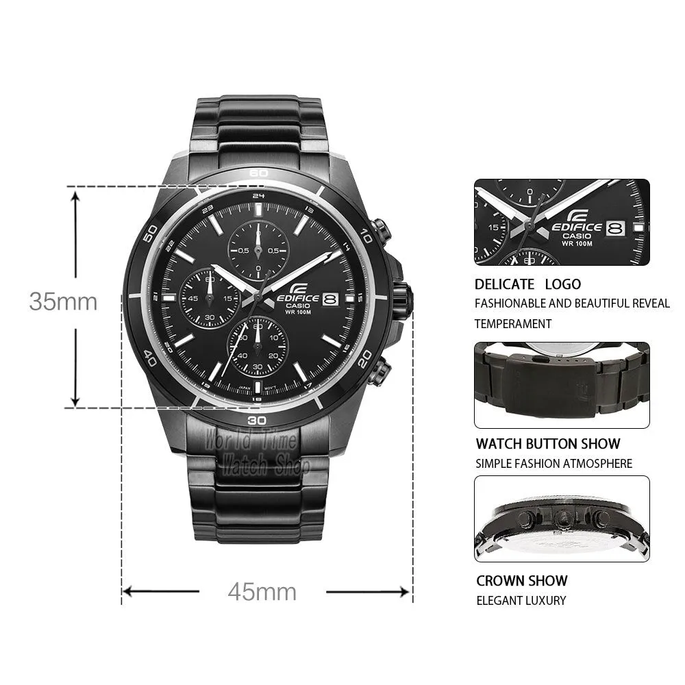 Casio Edifice watch men top luxury set Waterproof Luminous Chronograph men watch Sport military quartz Watch relogio masculino