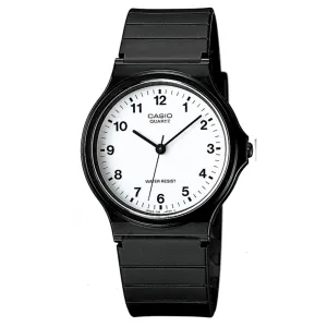 Casio Watch Black White Small Numbers MQ-24-7BLDF