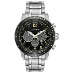 Citizen Eco Drive Brycen Stainless Watch with Tachymeter CA4358-58E