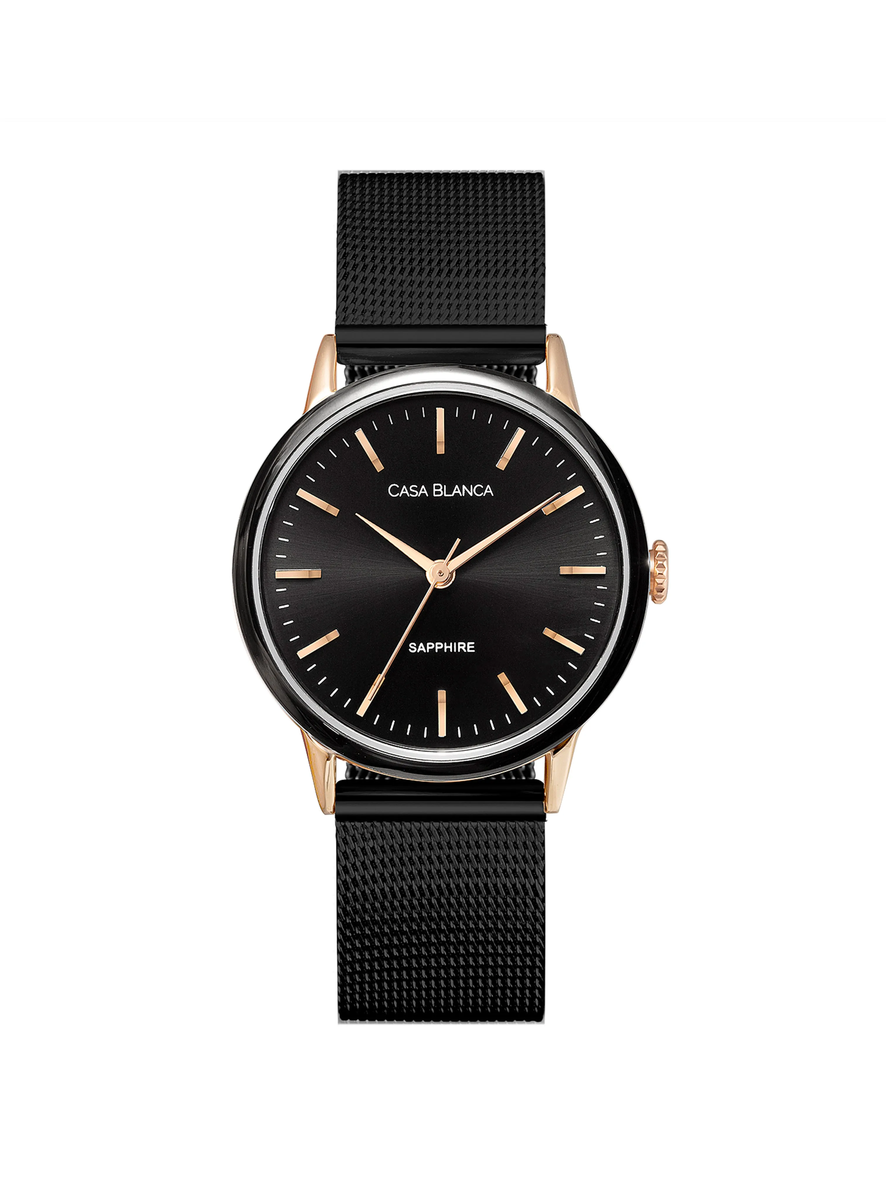 Classic Black Watch | Black Mesh Strap