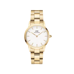 Daniel Wellington Iconic Link 32 Gold & White Watch