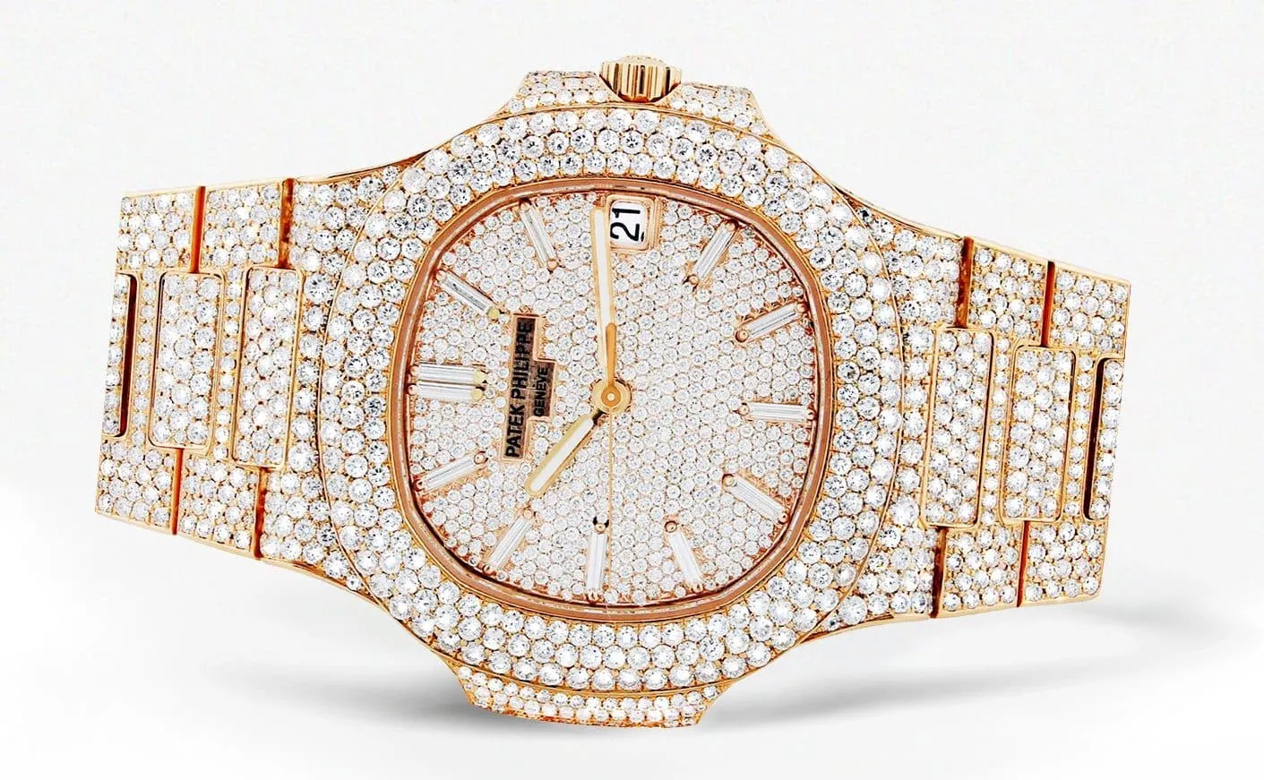 Diamond Patek Philippe Nautilus | 18K Rose Gold