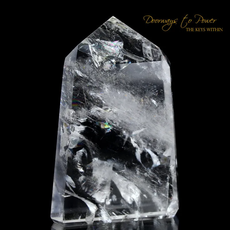 Exquisite Pure Clear Quartz Point & Devic Temple Master Crystal