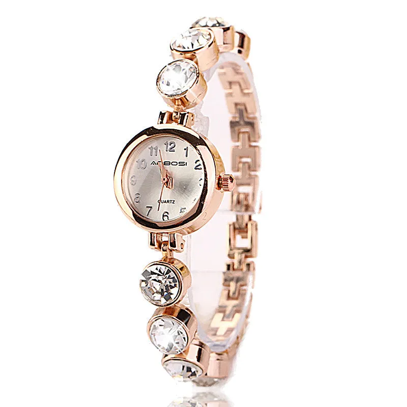 Fashion Hot Selling Casual Stainless Steel Luxury Bracelet Jewelry Wristwatch Women Dress Sport Lady Cause Watch