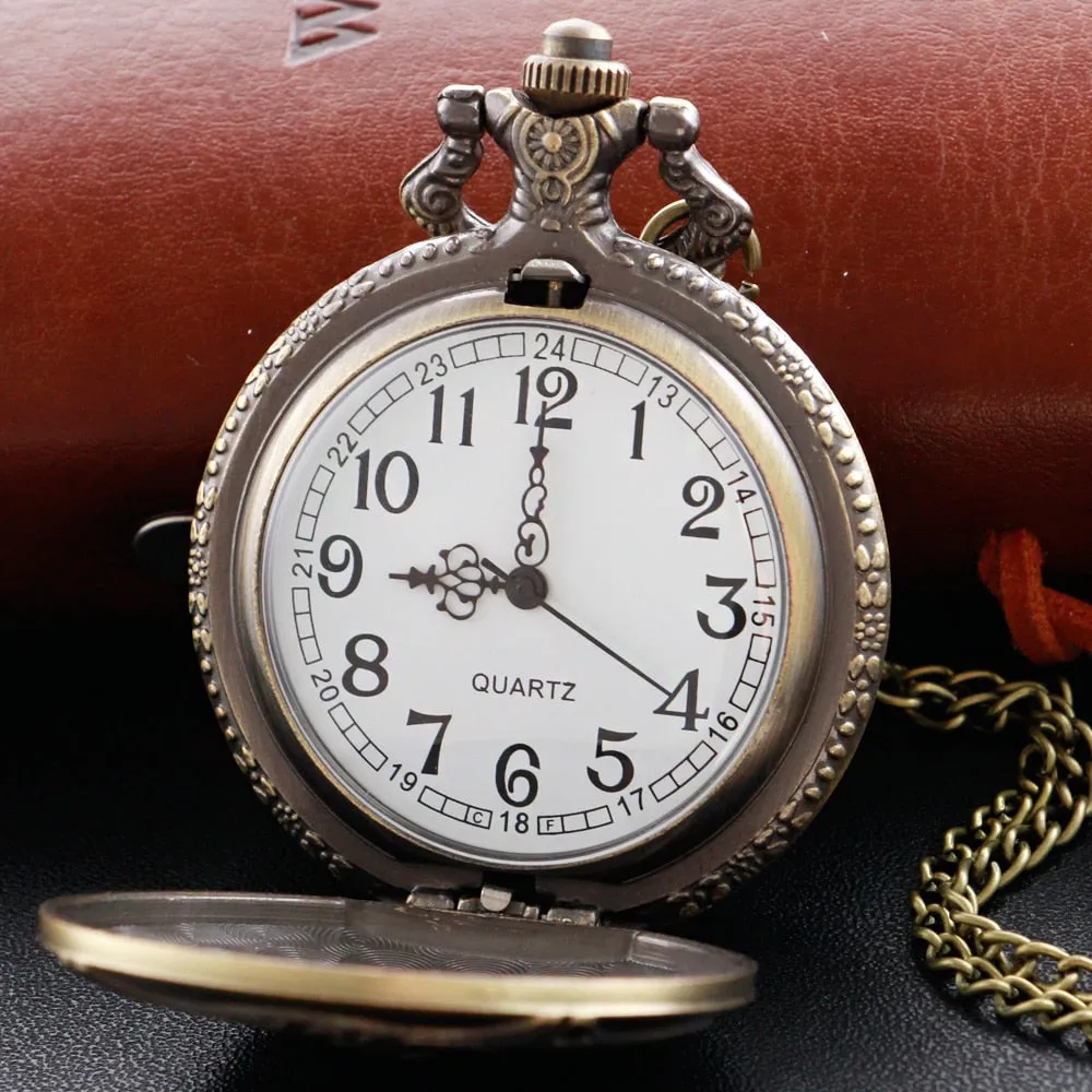 Fire Fighter Quartz Pocket Watch