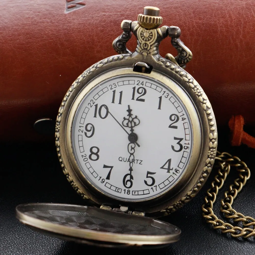 Fire Fighter Quartz Pocket Watch