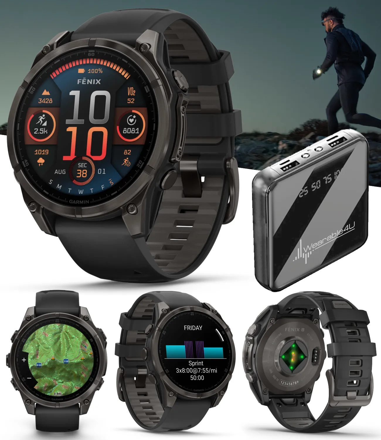 Garmin fenix 8 Multisport GPS Smartwatch, Wearable4U