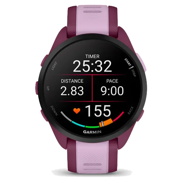 Garmin Forerunner 165 Music Smart Watch - Berry & Lilac | 49-GAR-010-02863-33