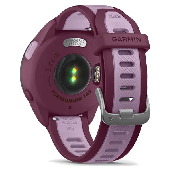 Garmin Forerunner 165 Music Smart Watch - Berry & Lilac | 49-GAR-010-02863-33