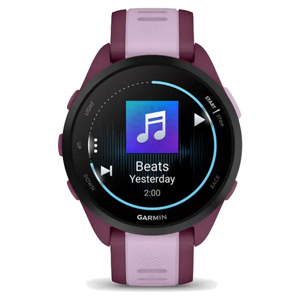 Garmin Forerunner 165 Music Smart Watch - Berry & Lilac | 49-GAR-010-02863-33