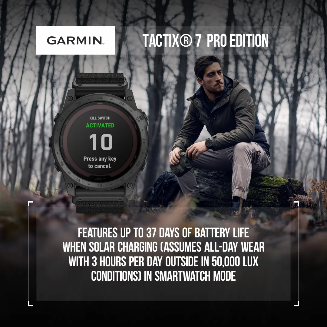 Garmin Tactix 7 Tactical Multisport GPS Smartwatch