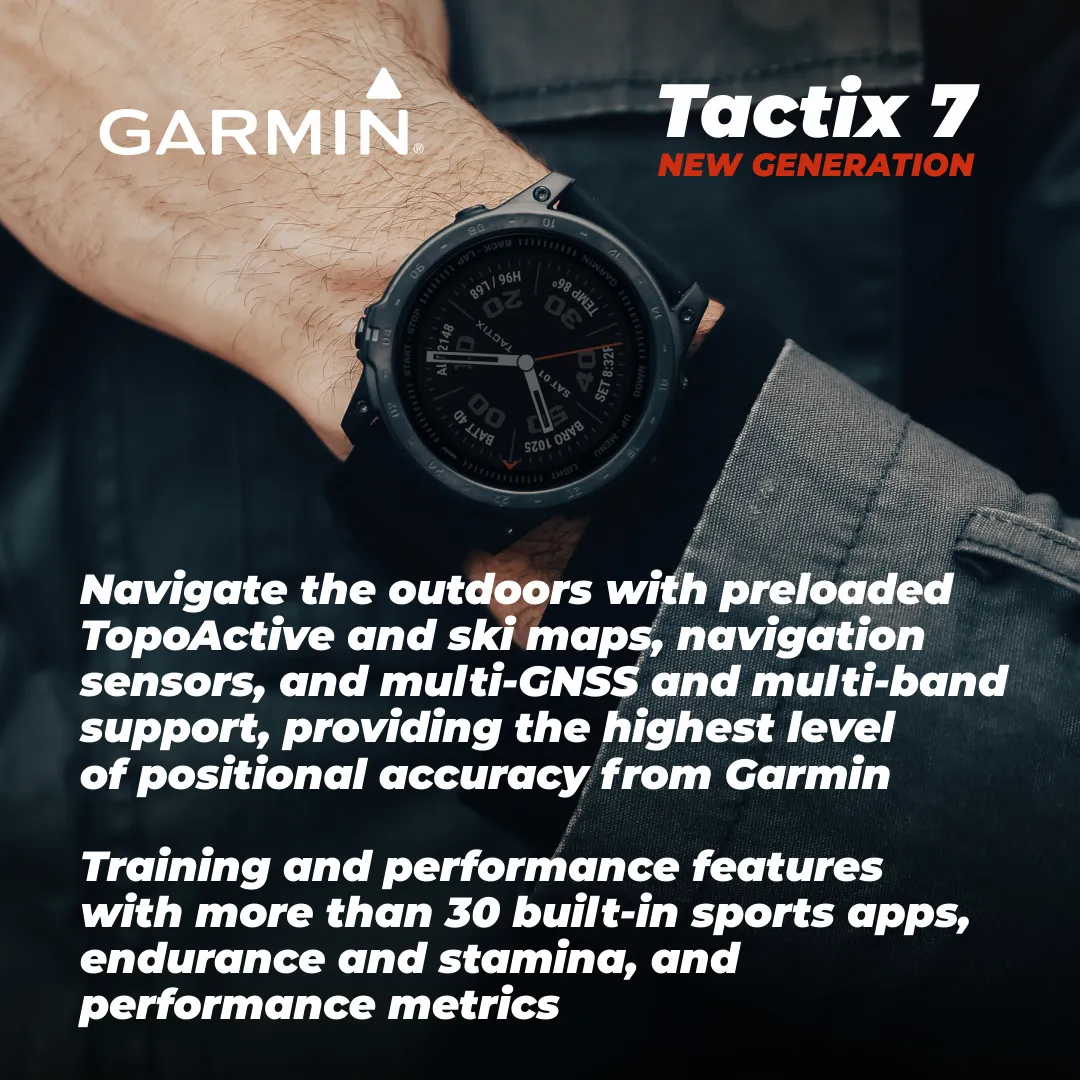 Garmin Tactix 7 Tactical Multisport GPS Smartwatch