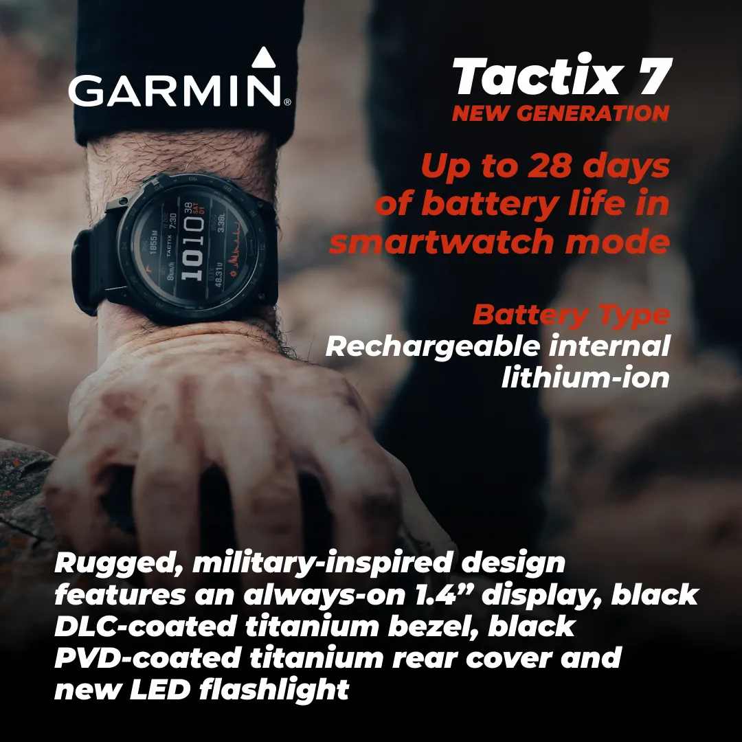 Garmin Tactix 7 Tactical Multisport GPS Smartwatch