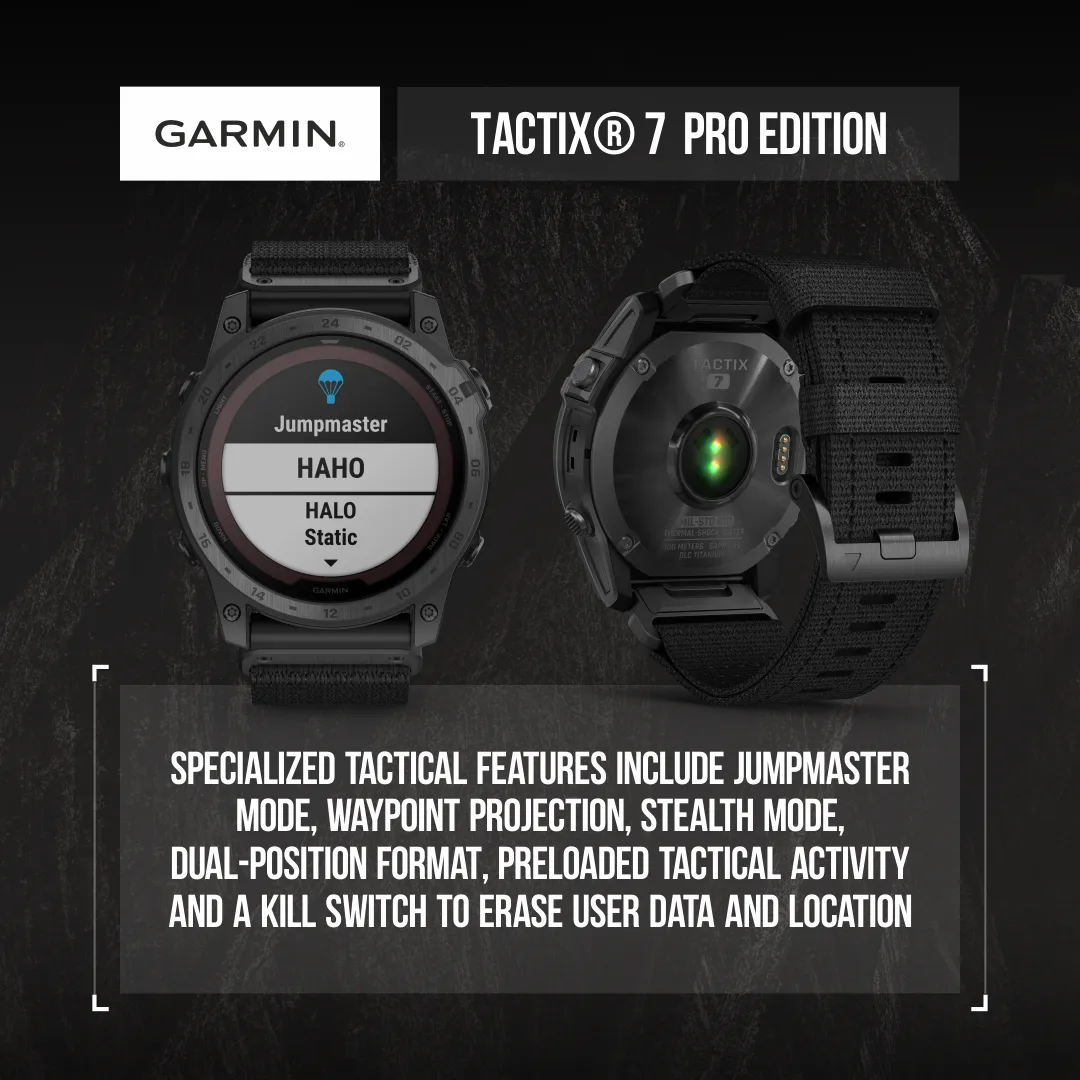 Garmin Tactix 7 Tactical Multisport GPS Smartwatch