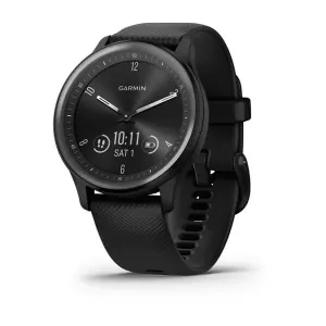 Garmin Vivomove Sport Smart Watch with Silicone Band - Black | 49-GAR-010-02566-00