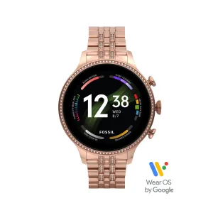 Gen 6 Smartwatch Rose Gold-Tone Stainless Steel FTW6077