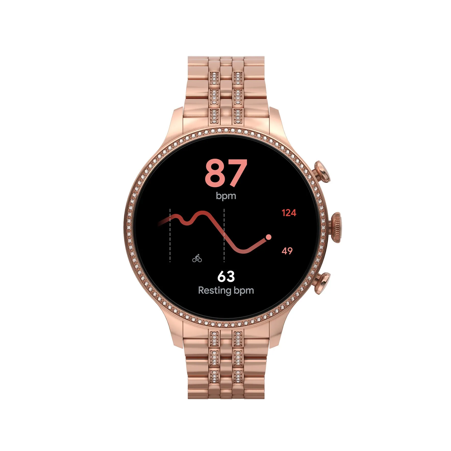 Gen 6 Smartwatch Rose Gold-Tone Stainless Steel FTW6077