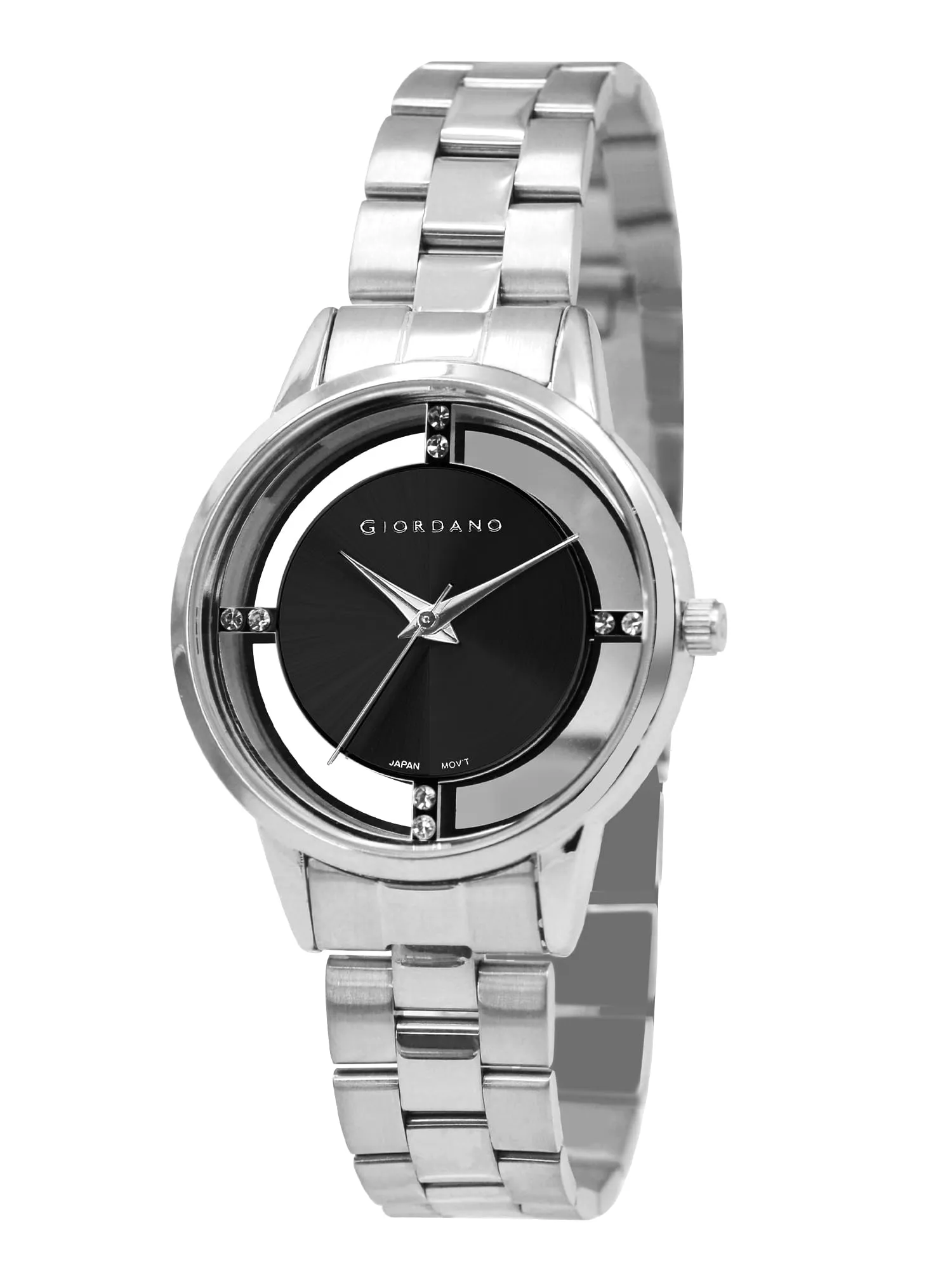 Giordano Analog Stylish Watch for Women Water Resistant Fashion Watch Round Shape with 3 Hand Mechanism Wrist Watch to Compliment Your Look/Ideal Gift for Female - GZ-60078-11