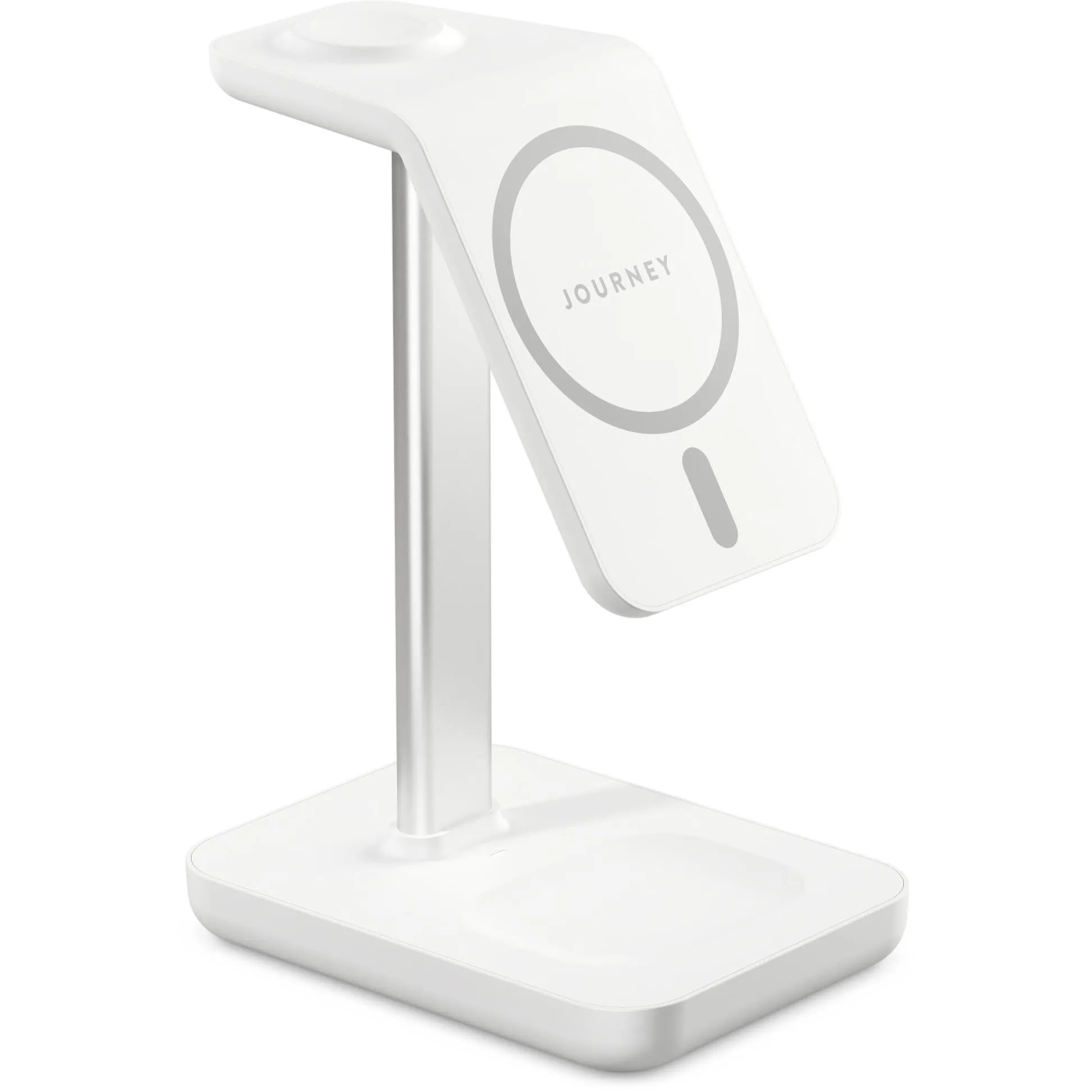 Journey MagSafe Compatible 3-in-1 Wireless Charging Stand Bundle (White)