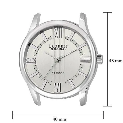 Laurels Veteran Analog Silver Dial Men's Watch - Lo-Vet-201