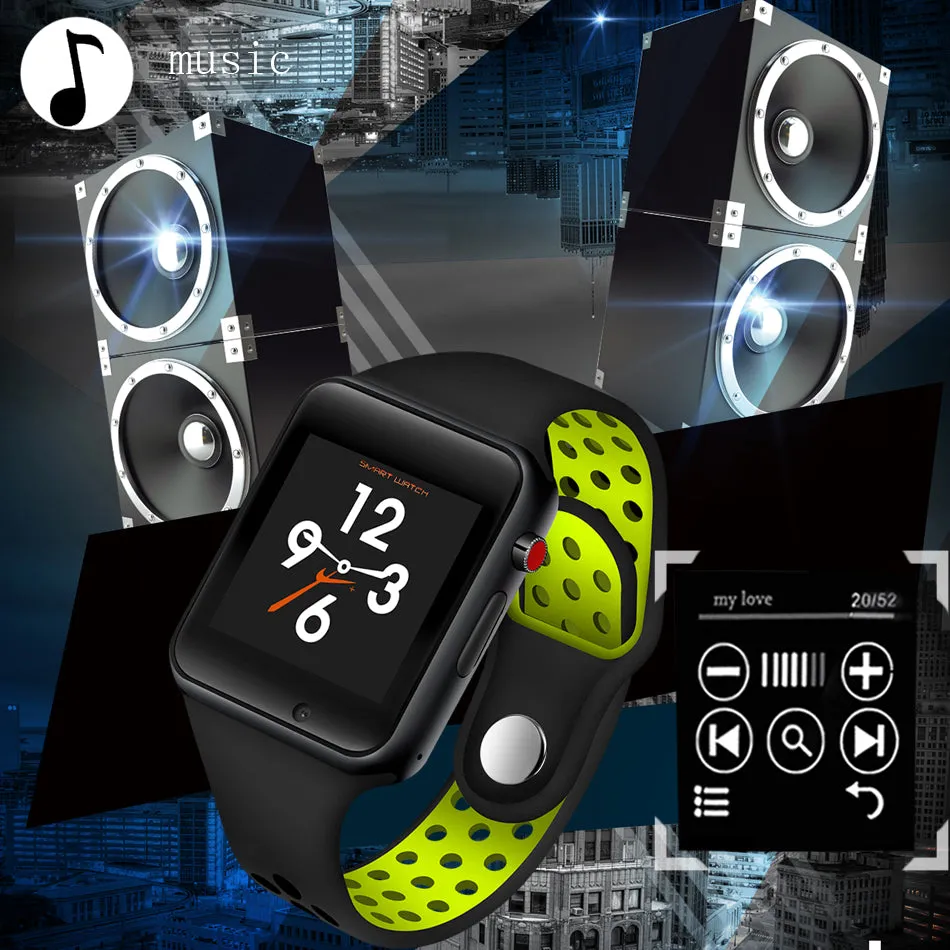 Lige Bluetooth Smart Watch with Pedometer and Camera for IPhone & Android