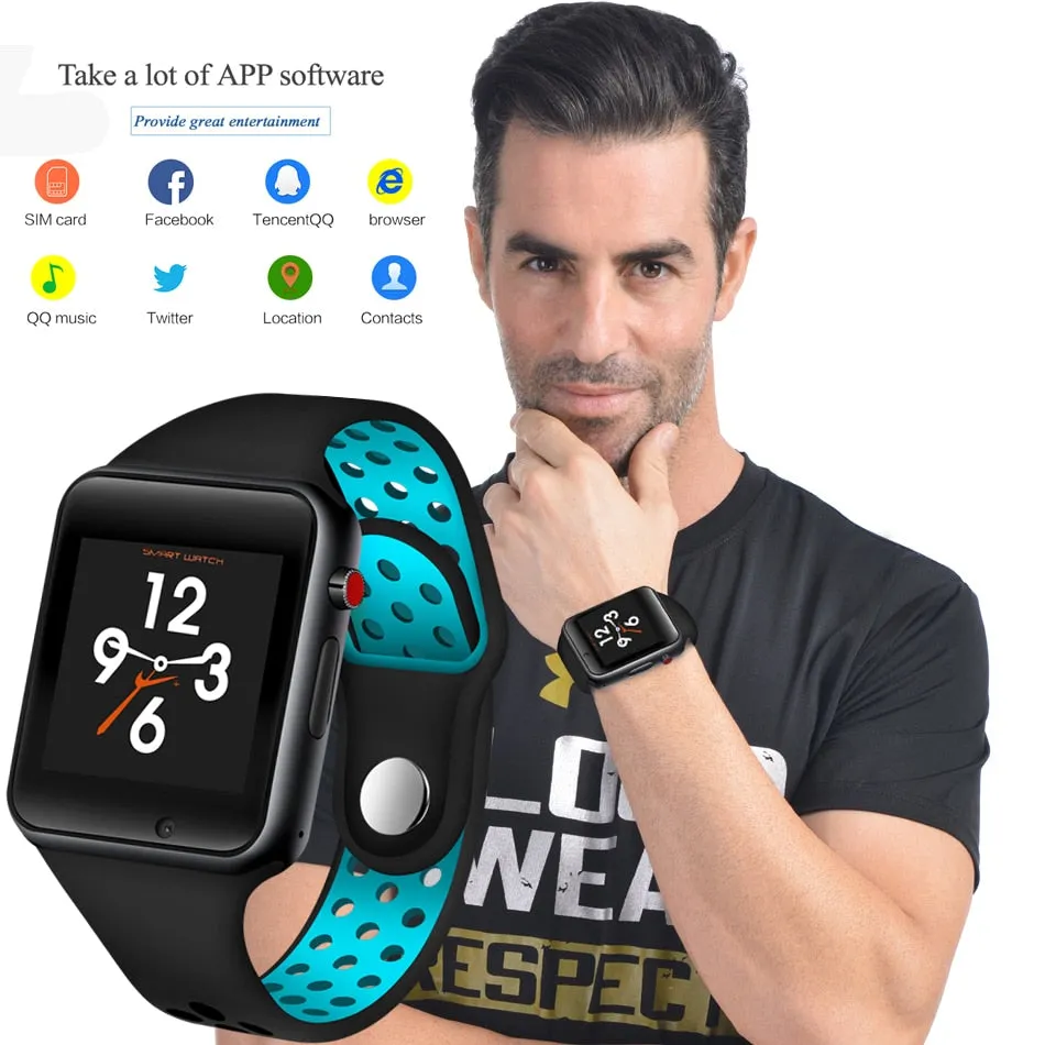 Lige Bluetooth Smart Watch with Pedometer and Camera for IPhone & Android