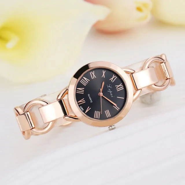 Lvpai Brand Fashion Women Dress Watch Gold Silver Stainless Steel High Quality Female Quartz watches Lady Wristwatch