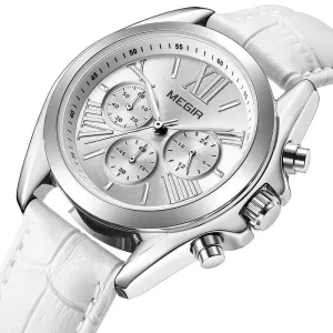 MEGIR Classic Chronograph Watch for Women