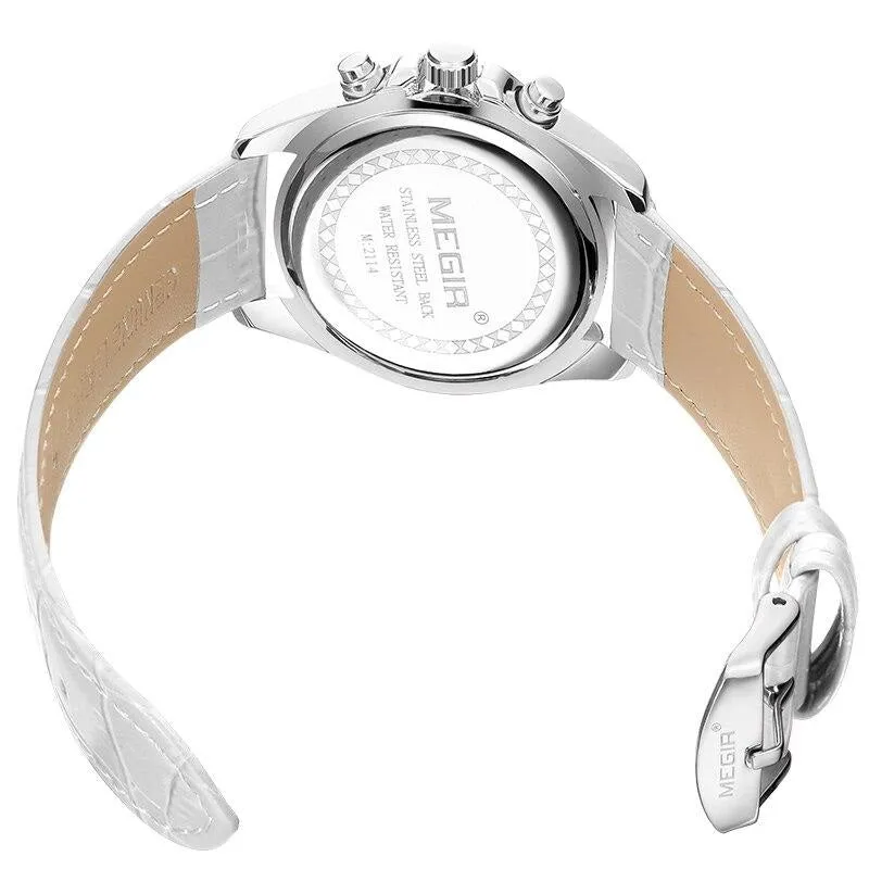 MEGIR Classic Chronograph Watch for Women