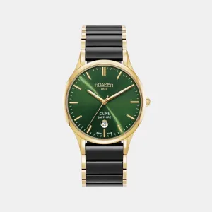 Men Green Analog Stainless Steel Watch 658833 48 75 61