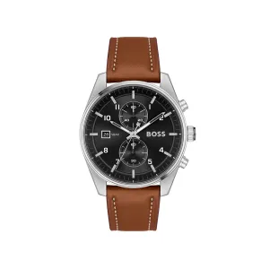 Men Skytraveller Black Sunray 44mm Watch