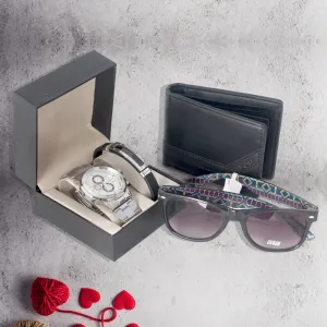 Men Watch Gift Set -7966